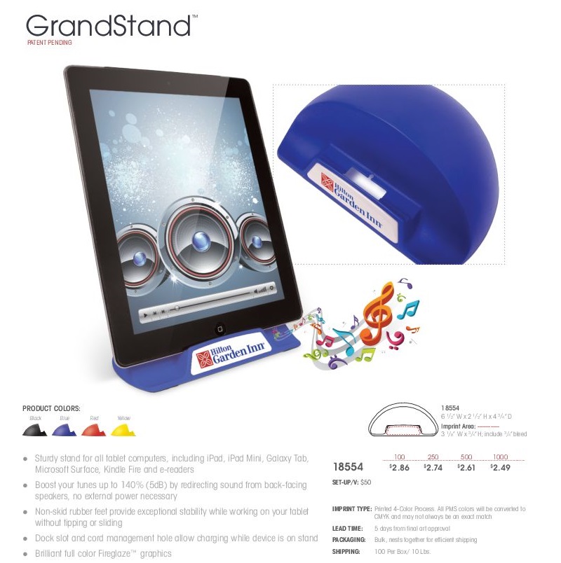 Grandstand Tablet Holder